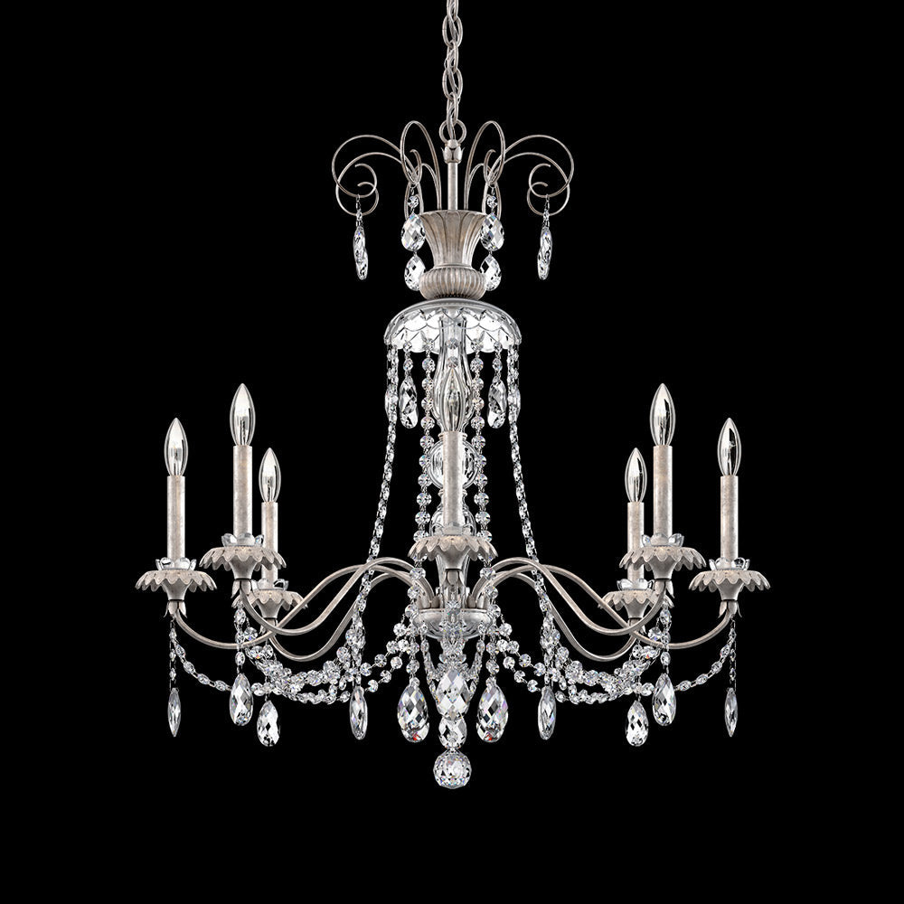Helenia Chandelier in Antique Silver (8-Light).