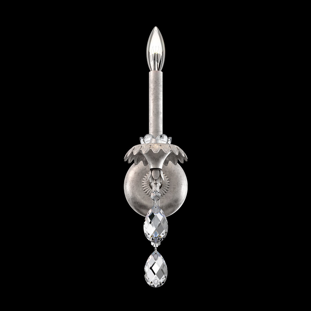 Helenia Wall Light in Antique Silver.