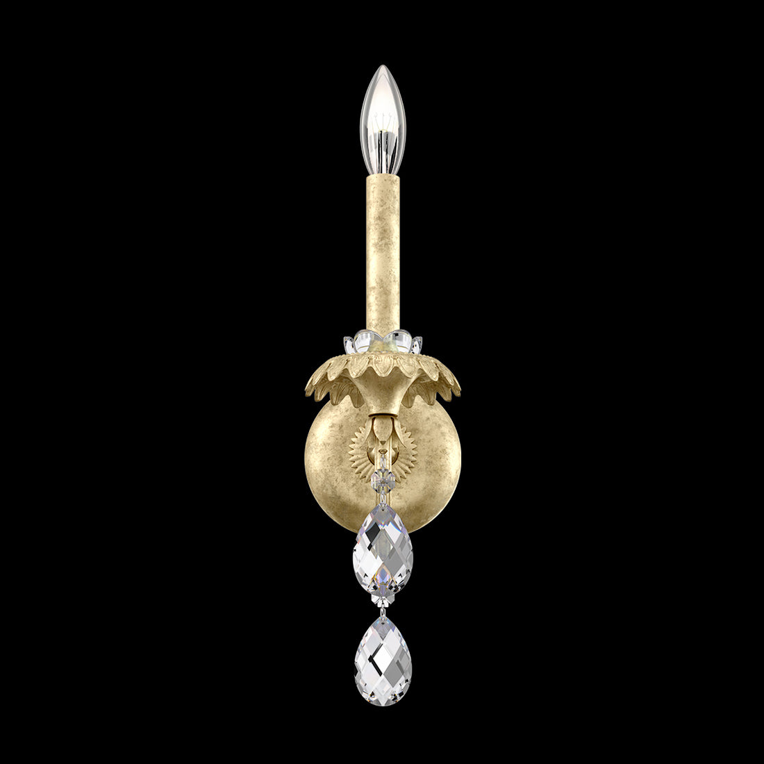 Helenia Wall Light in Heirloom Silver.