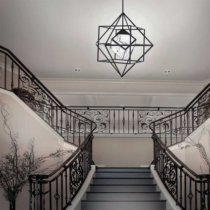 Heracles LED Pendant Light in living room.