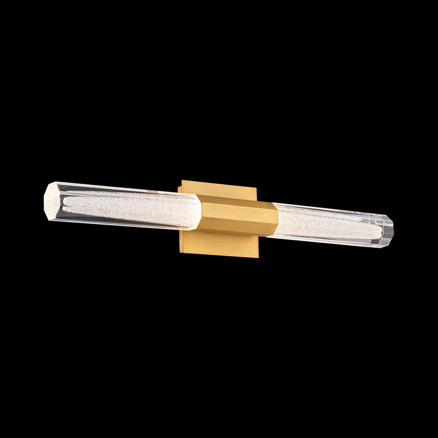 Josefina LED Bath Vanity Light in Aged Brass.