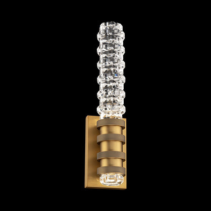 Kemberly LED Wall Light in Aged Brass (17.5-Inch).