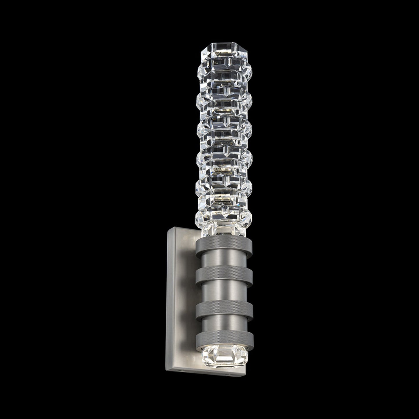 Kemberly LED Wall Light in Brushed Nickel (17.5-Inch).