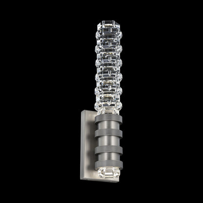 Kemberly LED Wall Light in Brushed Nickel (17.5-Inch).