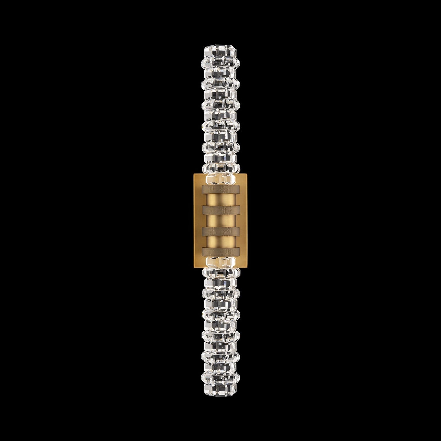 Kemberly LED Wall Light in Aged Brass (27.38-Inch).
