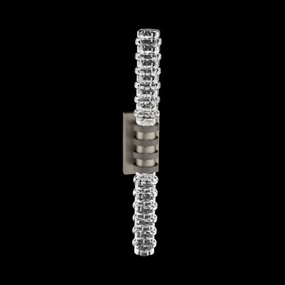 Kemberly LED Wall Light in Brushed Nickel (27.38-Inch).