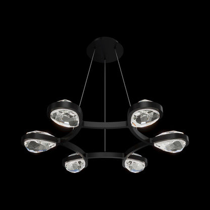 Kragen LED Pendant Light in Black.
