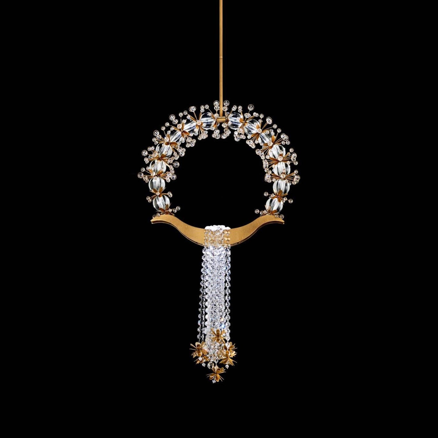 Laurel LED Mini Pendant Light in Heirloom Gold.
