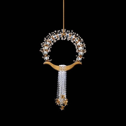 Laurel LED Mini Pendant Light in Heirloom Gold.