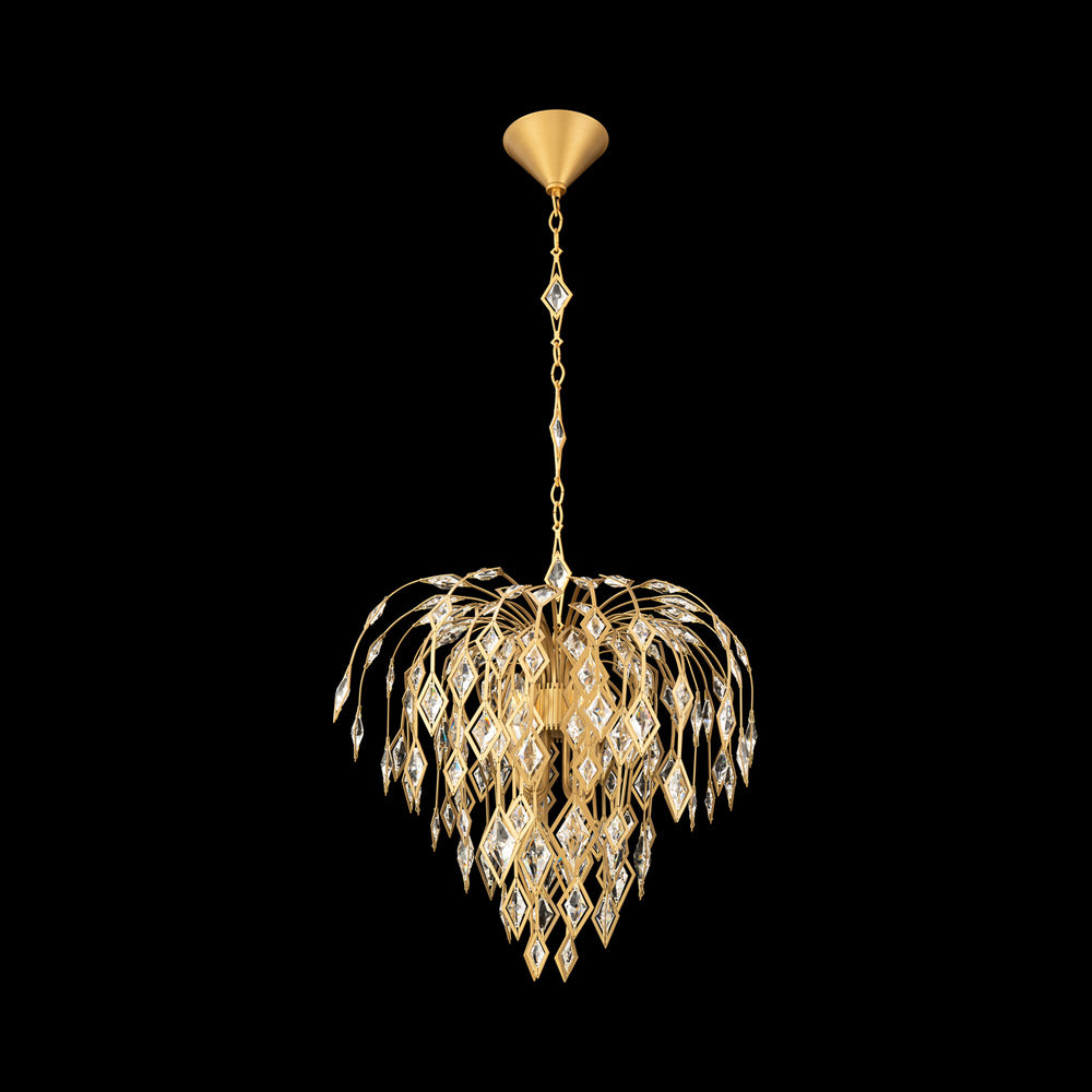 Laureline Chandelier in Aged Brass (20.75-Inch).
