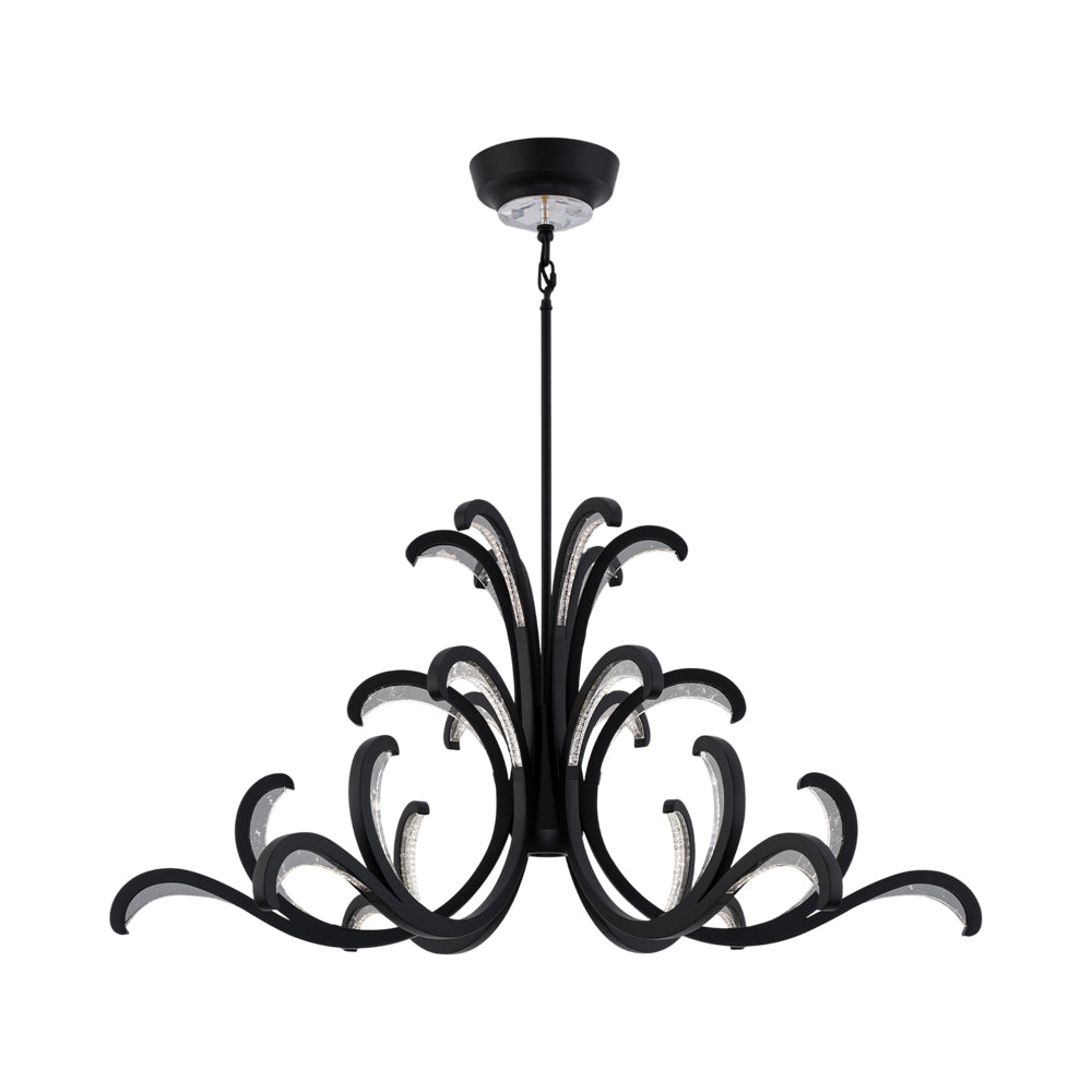 Lombardy LED Pendant Light in Black.