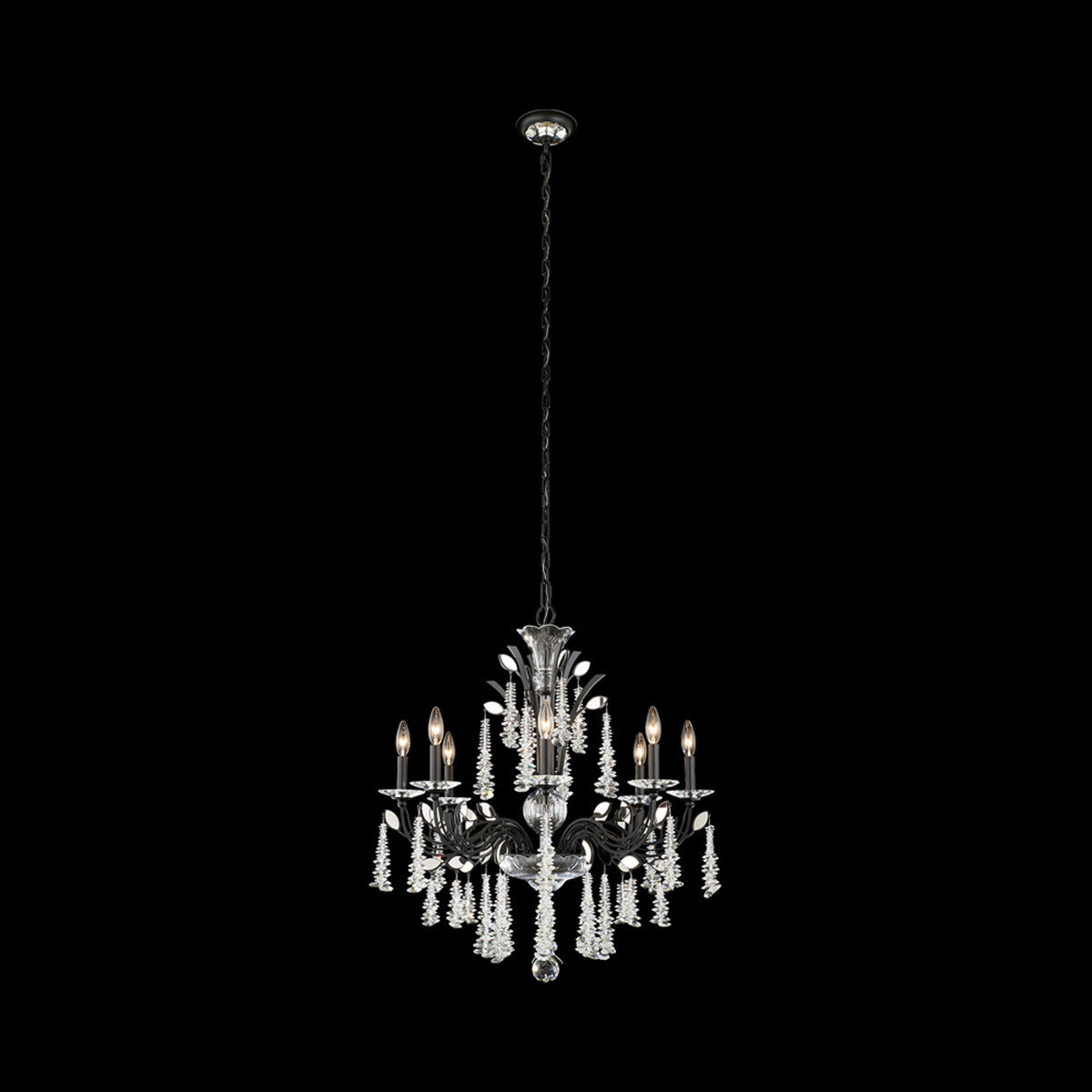 MacLyn Chandelier in Black (8-Light).