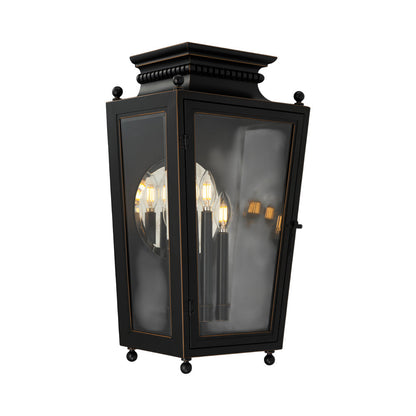 Milton Outdoor Wall Light in Oil Rubbed Bronze (23-Inch).