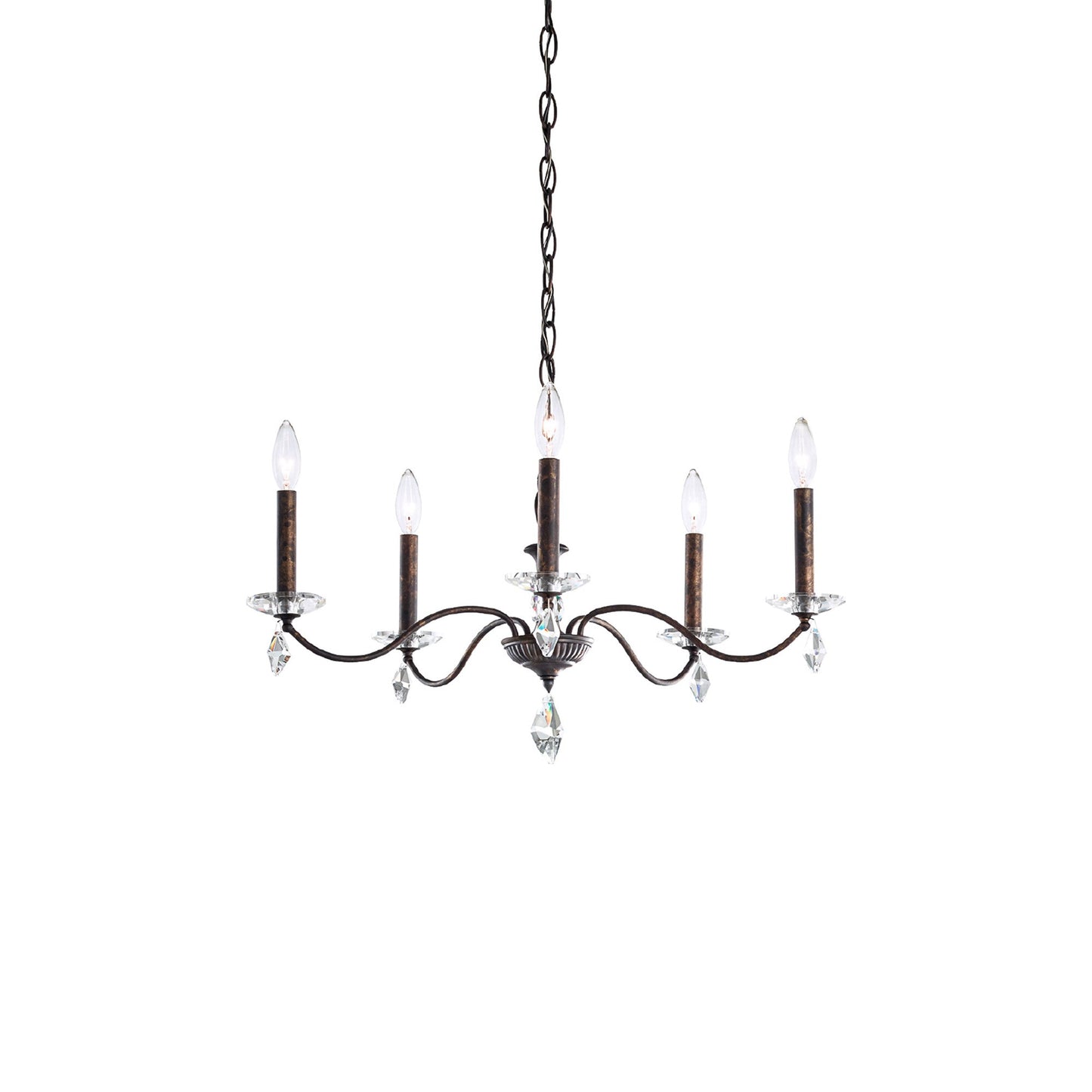 Modique Chandelier in Heirloom Bronze (5-Light).
