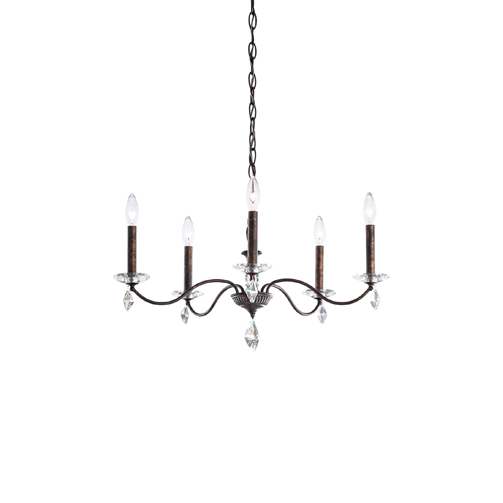 Modique Chandelier in Heirloom Bronze (5-Light).