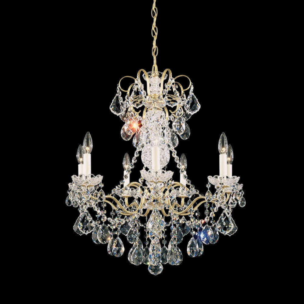 New Orleans Chandelier in French Gold (Heritage Handcut Crystal/7-Light).