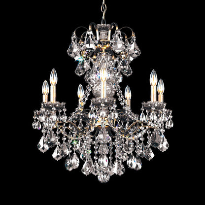 New Orleans Chandelier in Heirloom Bronze (Radiance Crystal/7-Light).