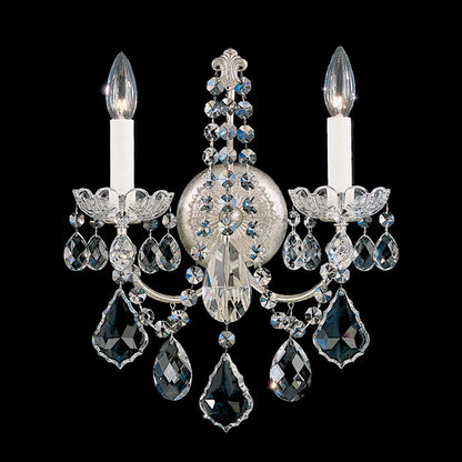 New Orleans Wall Light in Antique Silver (Heritage Handcut Crystal/2-Light).