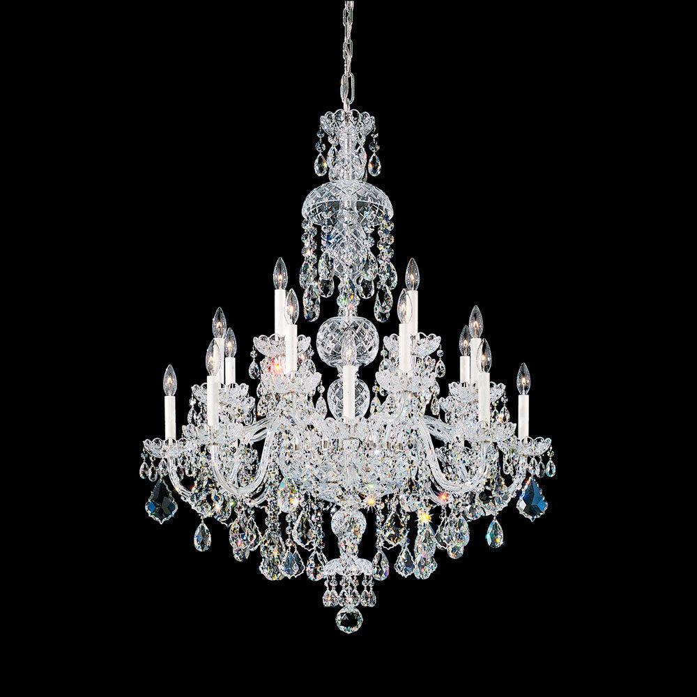 Olde World Chandelier in Polished Silver (Radiance Crystal/46-Inch).