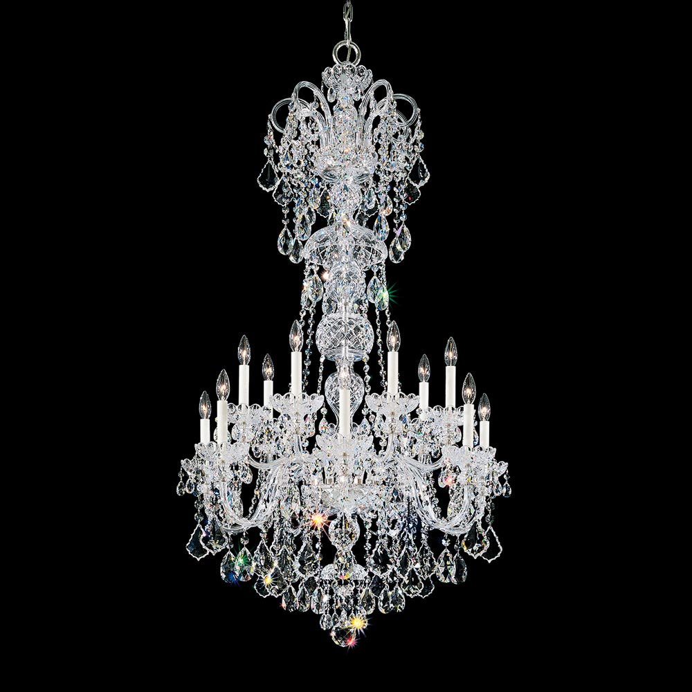 Olde World Chandelier in Polished Silver (Radiance Crystal/55.5-Inch).