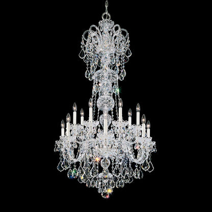 Olde World Chandelier in Polished Silver (Radiance Crystal/55.5-Inch).
