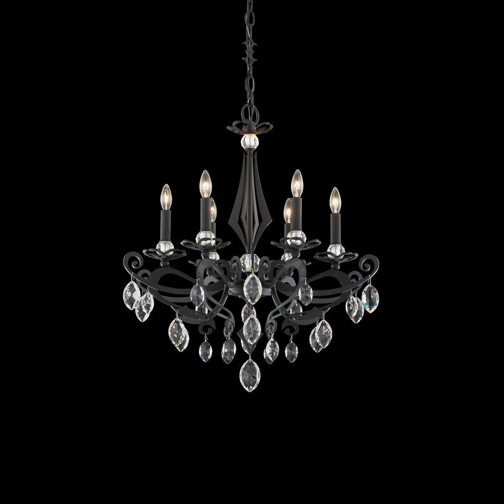 Persephone Chandelier in Ferro Black (6-Light).