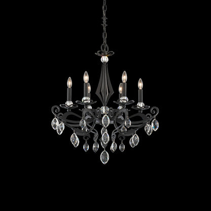 Persephone Chandelier in Ferro Black (6-Light).
