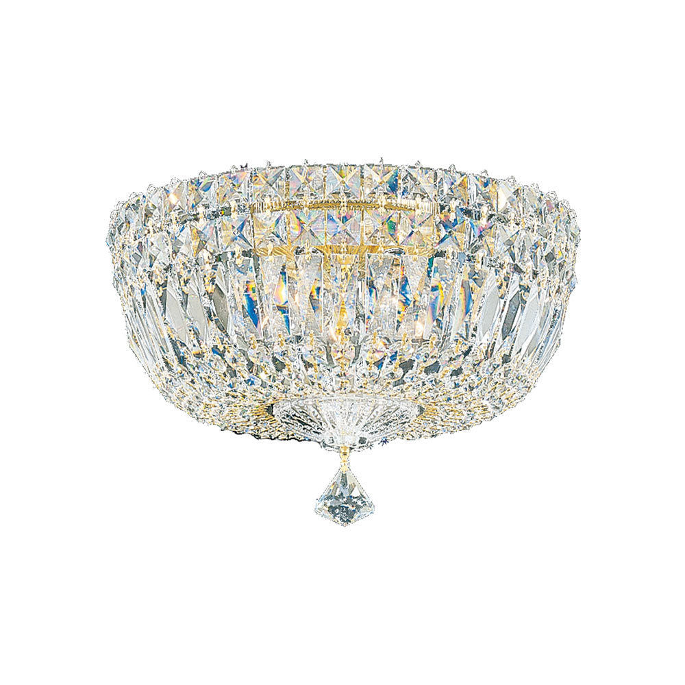 Petit Crystal Deluxe Flush Mount Ceiling Light in Aurelia (Clear Optic/12-Inch).