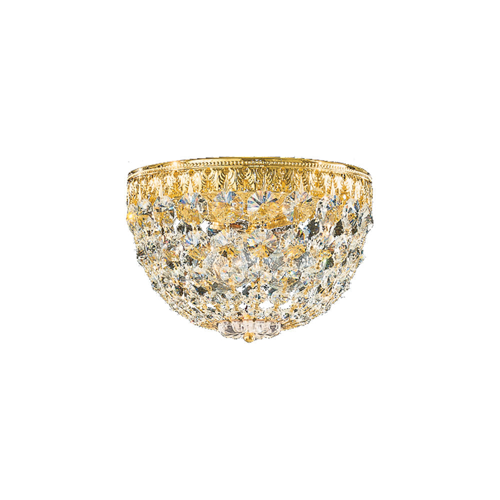 Petit Crystal Flush Mount Ceiling Light in Aurelia (Clear Optic/8-Inch).