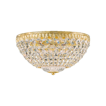 Petit Crystal Flush Mount Ceiling Light in Aurelia (Clear Optic/12-Inch).