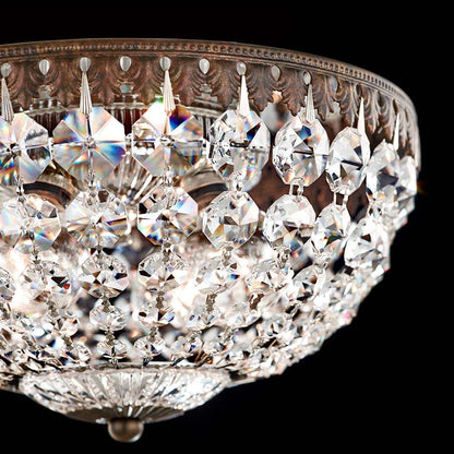 Petit Crystal Flush Mount Ceiling Light in Detail.