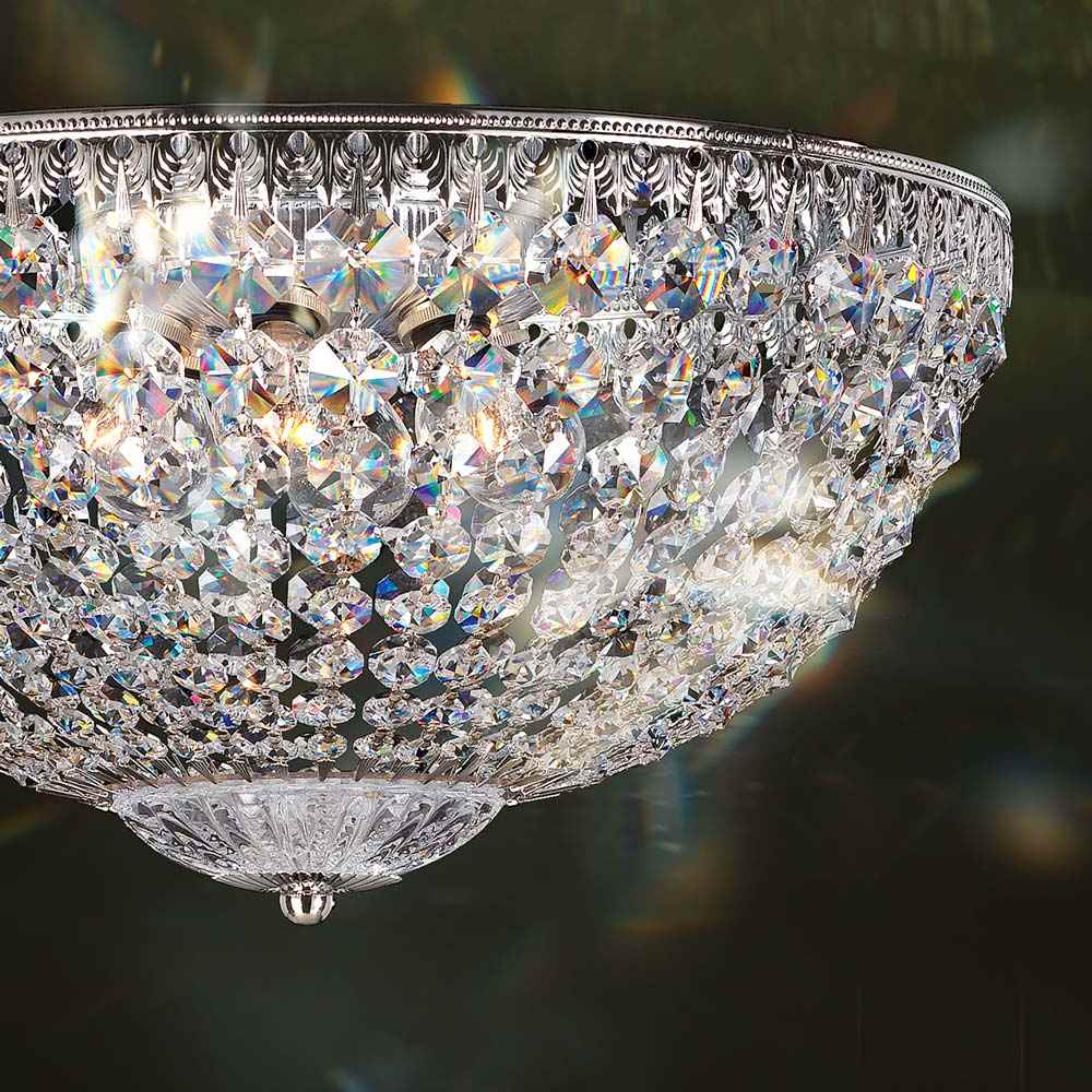 Petit Crystal Flush Mount Ceiling Light in Detail.
