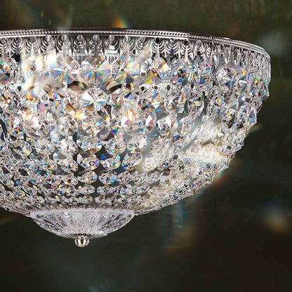 Petit Crystal Flush Mount Ceiling Light in Detail.