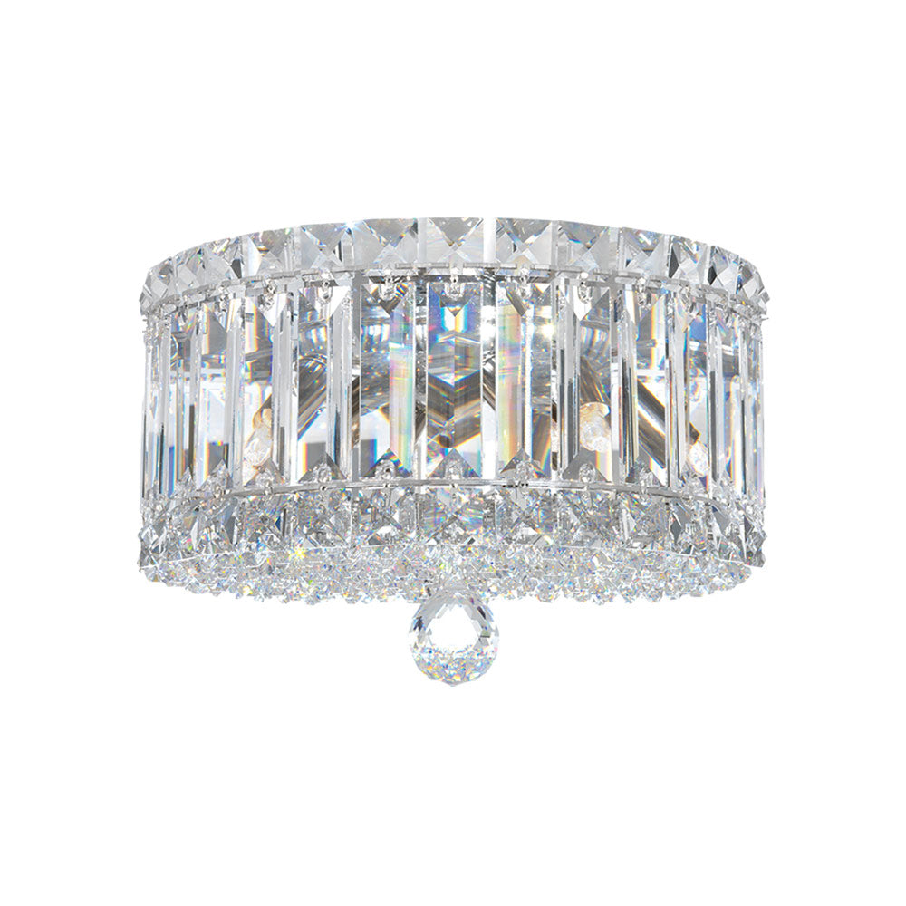 Plaza Flush Mount Ceiling Light in Clear Optic (10-Inch).