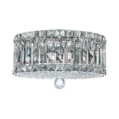 Plaza Flush Mount Ceiling Light in Clear Optic (12-Inch).