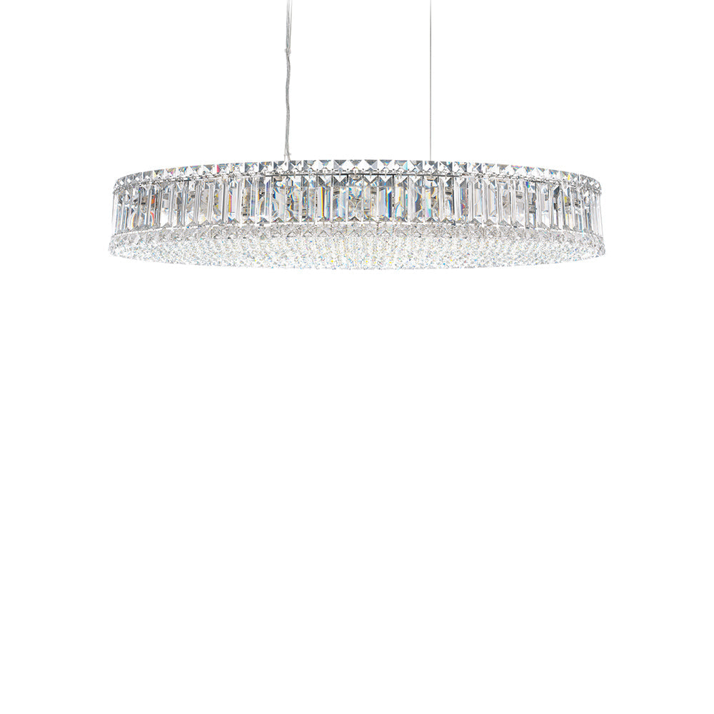 Plaza Linear Pendant Light in Clear Optic (34-Inch).
