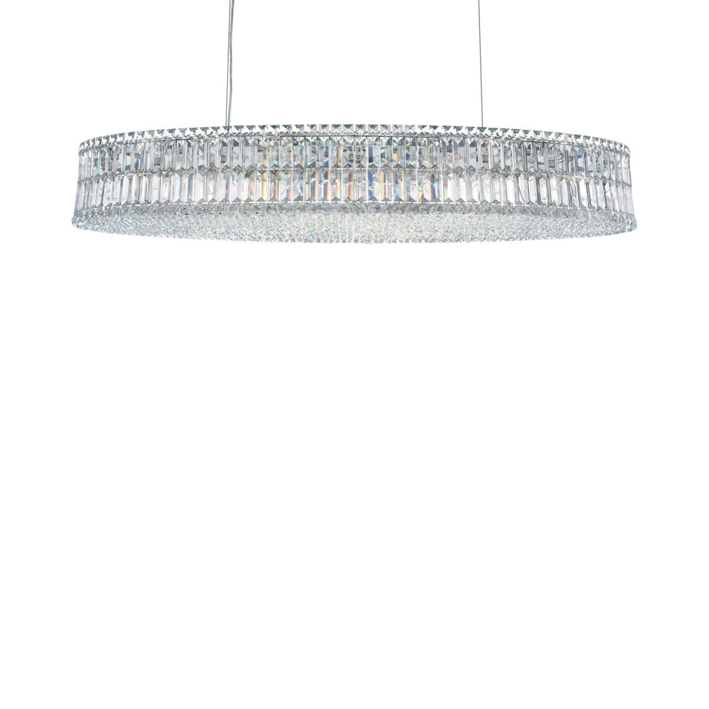 Plaza Linear Pendant Light in Clear Optic (48-Inch).