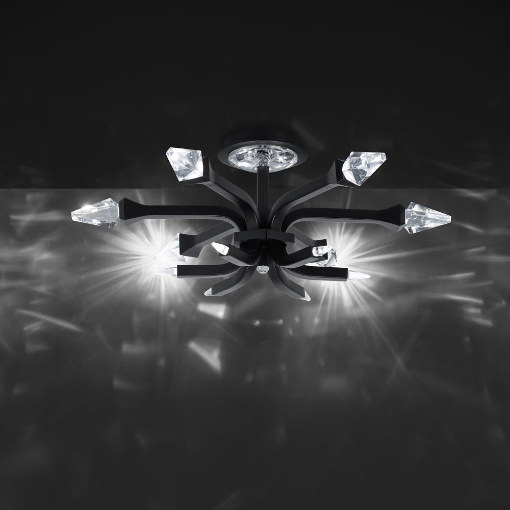 Plumeria LED Semi Flush Mount Ceiling Light in Detail.