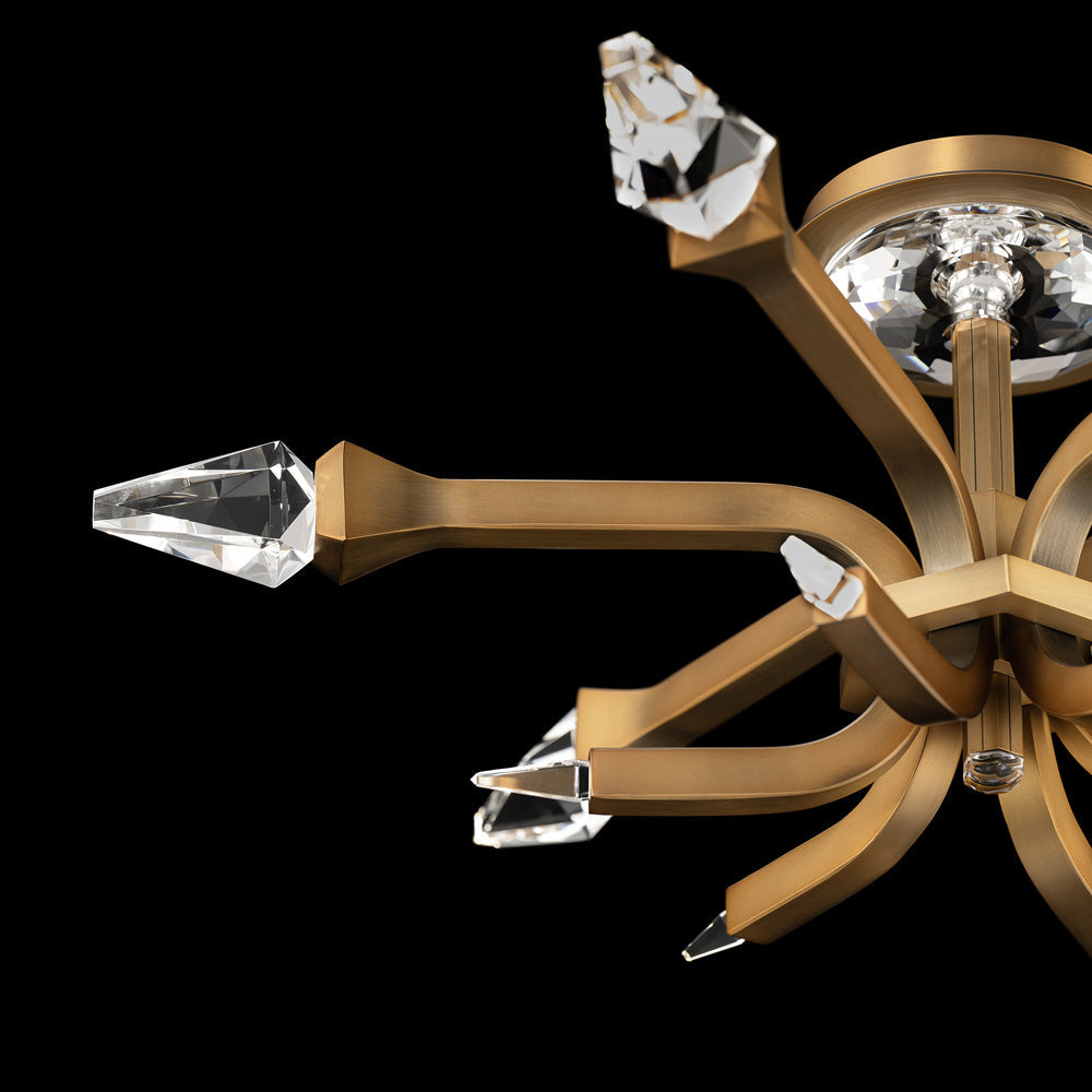 Plumeria LED Semi Flush Mount Ceiling Light in Detail.
