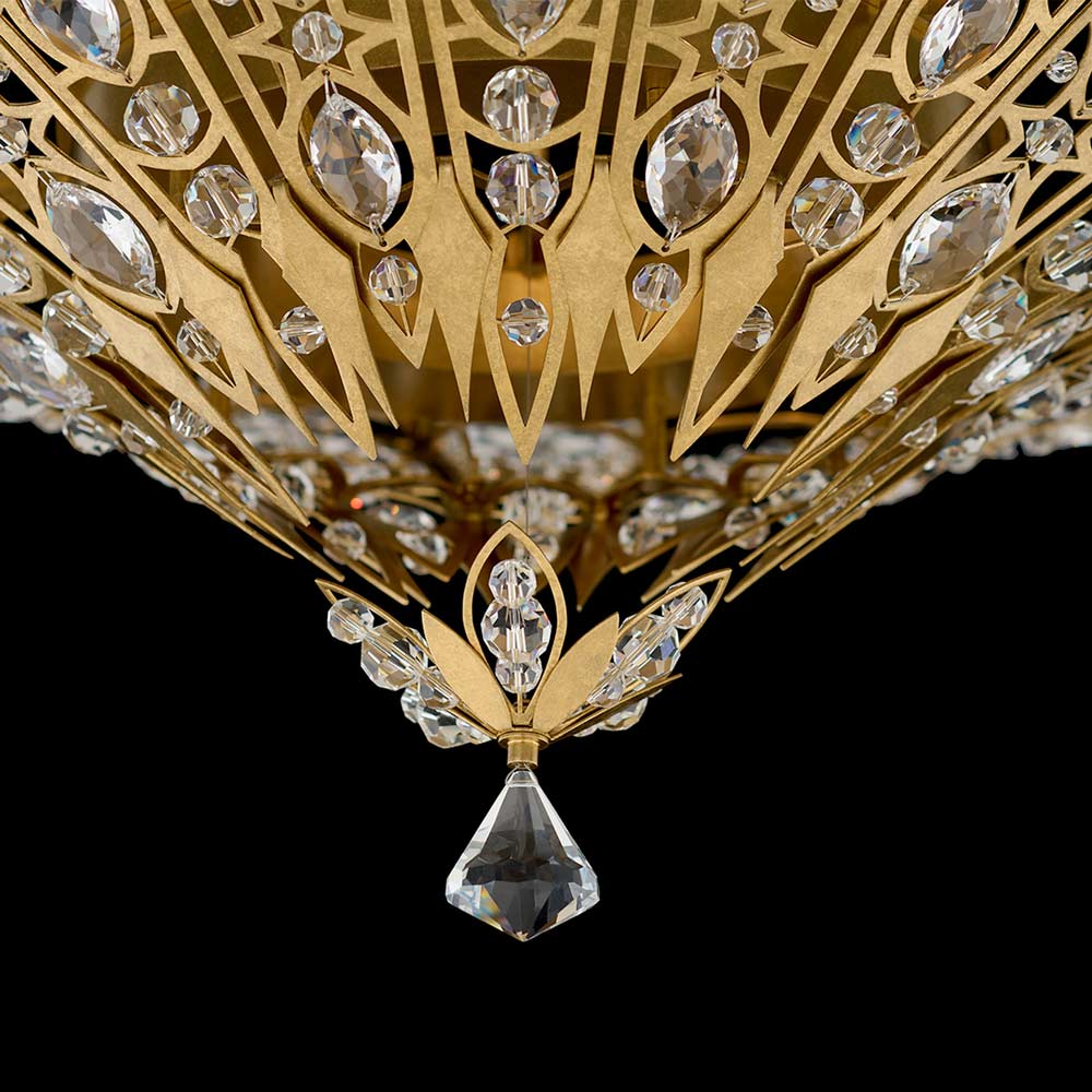 Poetta Semi Flush Mount Ceiling Light in Detail.