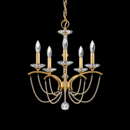 Priscilla Chandelier in Heirloom Gold (Bronze Pearl/5-Light).