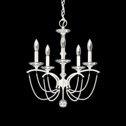 Priscilla Chandelier in White (White Pearl/5-Light).