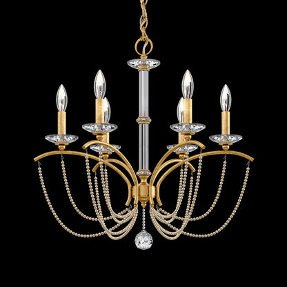 Priscilla Chandelier in Heirloom Gold (Bronze Pearl/6-Light).
