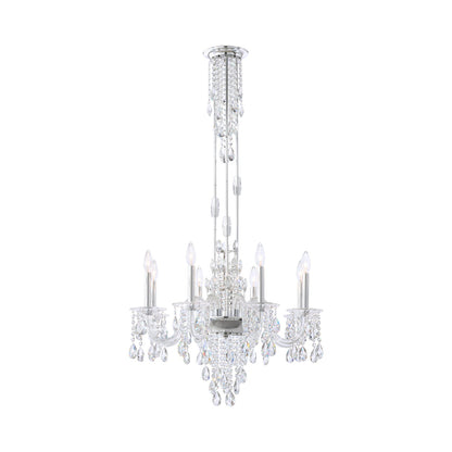 Rainier Chandelier in Polished Silver (8-Light).