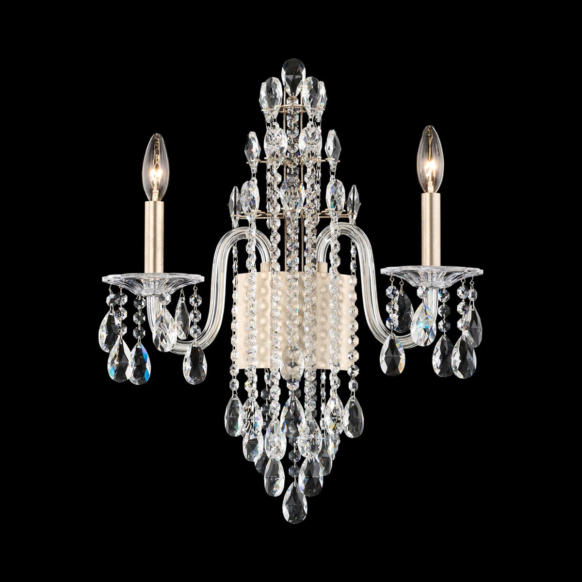 Rainier Wall Light in Antique Silver.