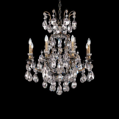 Renaissance Chandelier in Heirloom Bronze(Swarovski/9-Light).