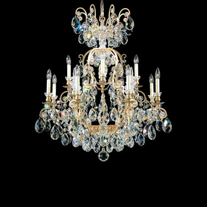 Renaissance Chandelier in Heirloom Gold(Heritage Handcut Crystal/13-Light).