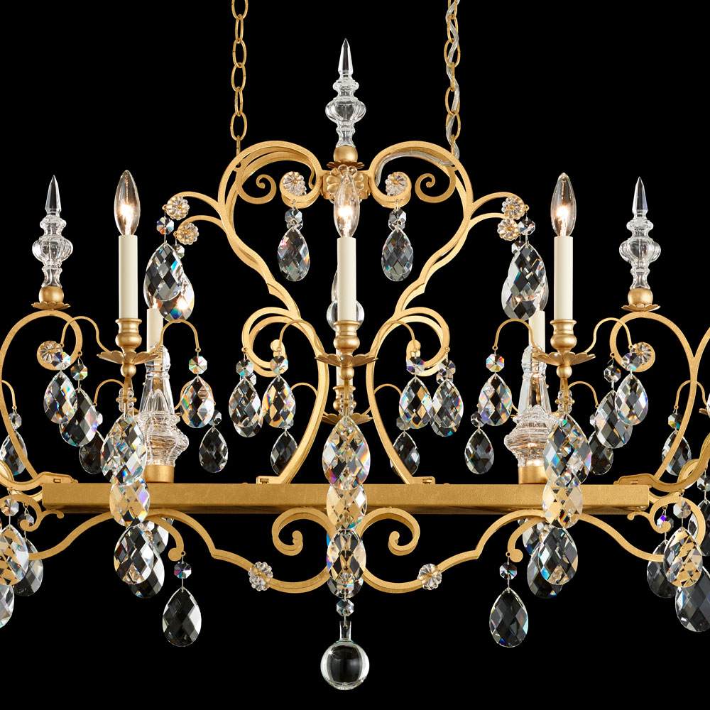 Renaissance Linear Chandelier in Detail.
