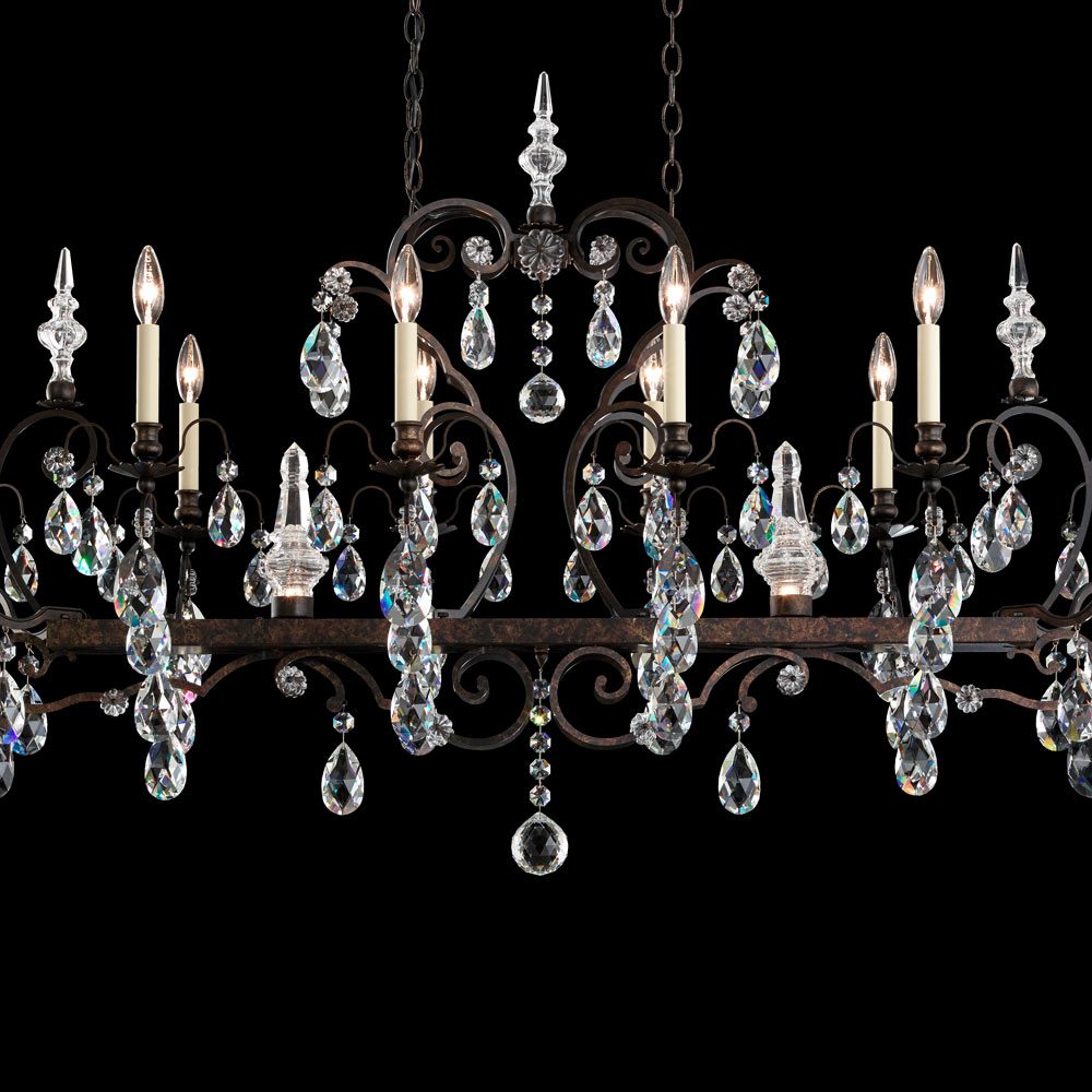 Renaissance Linear Chandelier in Detail.
