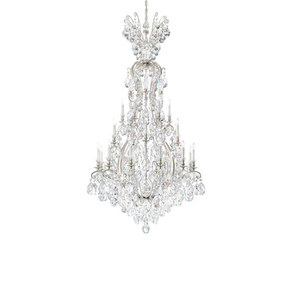 Renaissance Multi Tier Chandelier in Antique Silver (Heritage Handcut Crystal/25-Light).